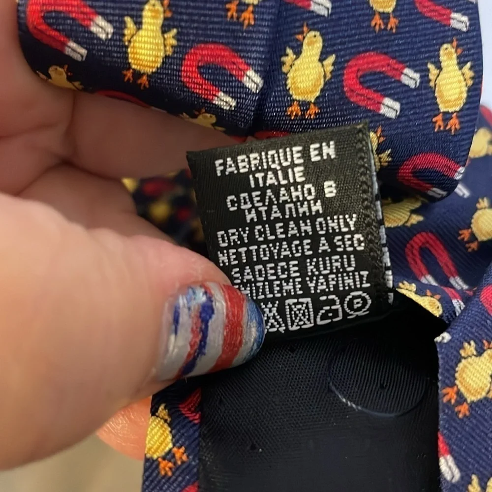 LazyJack Press Chick Magnet Silk Necktie Tie OS